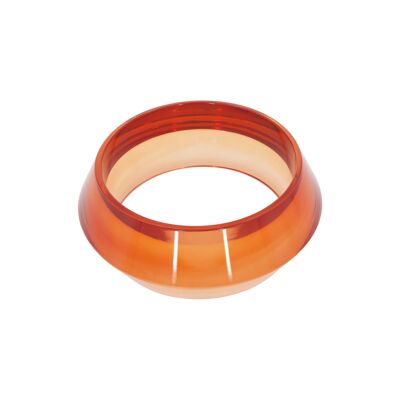 Bracelet en acrylique à large crête ambre