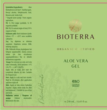 BIOTERRA Gel d'Aloe Vera Bio 5