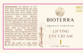 BIOTERRA Crème Yeux Liftante Bio 7