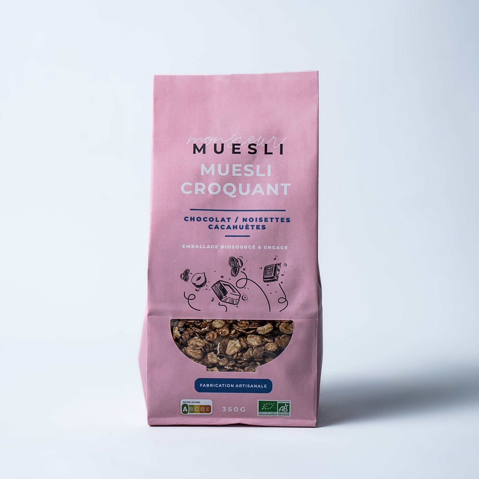 Muesli croccante al cioccolato e nocciole - sfuso 5kg
