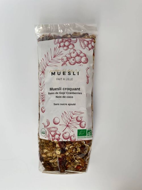 Muesli croquant coco cranberries VRAC 5kg