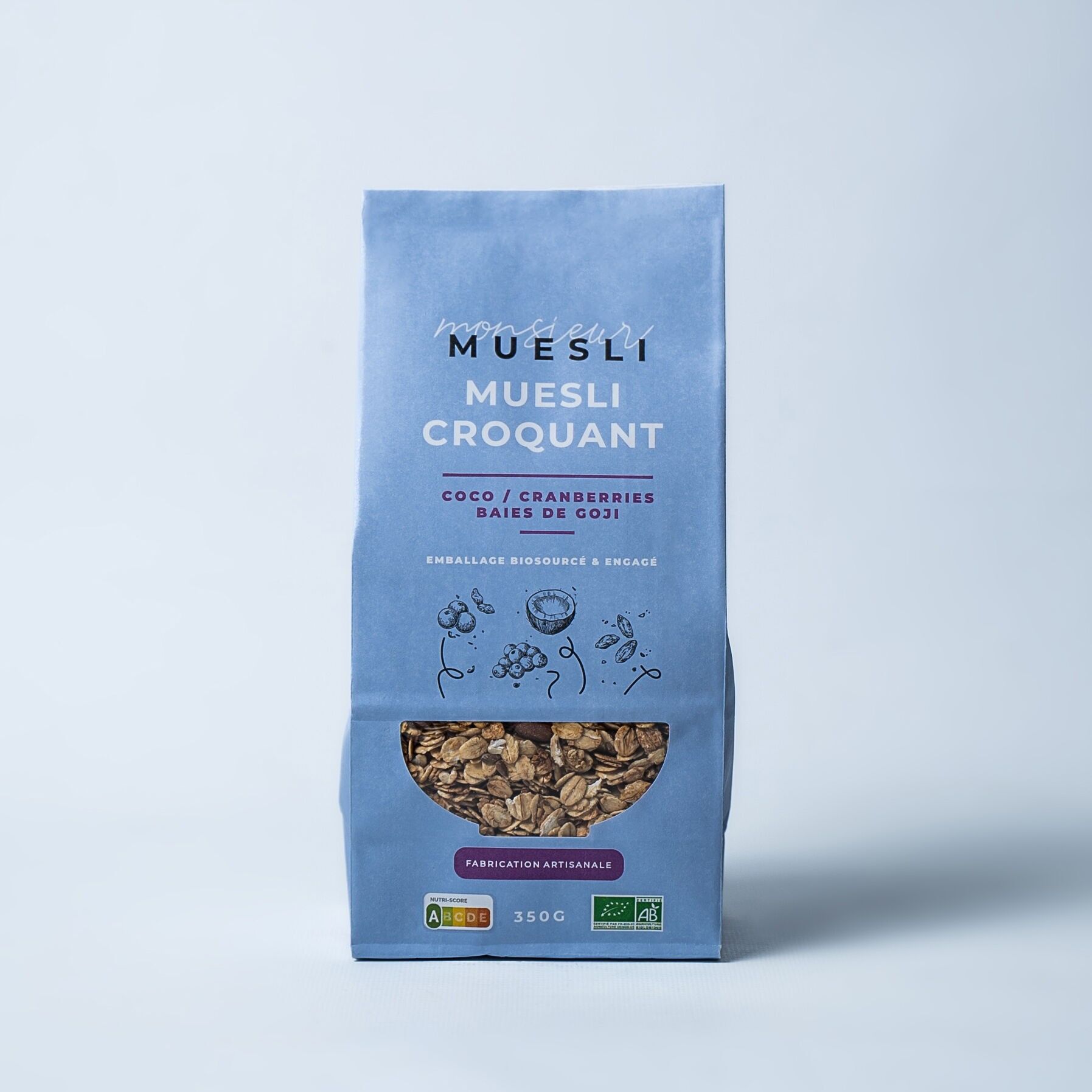Muesli croccante al cocco e mirtilli rossi BULK 5kg