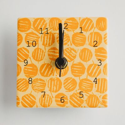 Nature Pattern - Mini Clocks - Pebble
