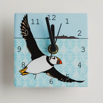 Scottish Animal - Mini Clocks - Puffin (Isle of May)