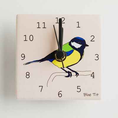 Garden Birds - Mini Clocks - Blue tit