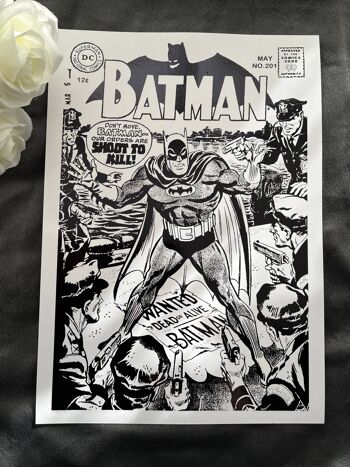 Batman Comic Cover Foil Print A5 Sans cadre 1