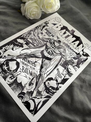 Batman Comic Cover Foil Print A5 Sans cadre 2
