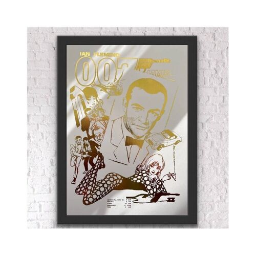 James Bond Foil Print A5 No Frame