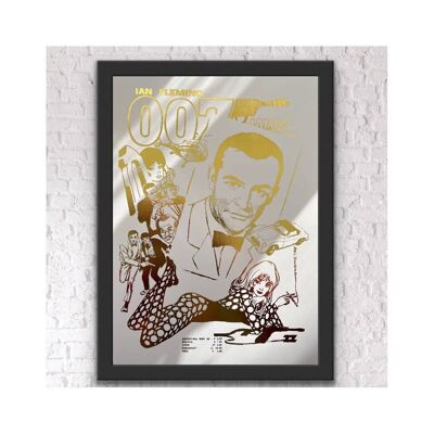 James Bond Foil Print A4 No Frame