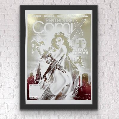 Penthouse Comix Comic Cover Foil Stampa A5 Senza Cornice
