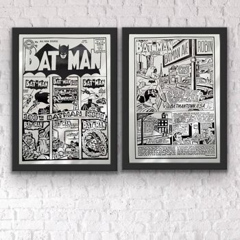 Lot de 2 Batman Foil Prints A4 sans cadre 1