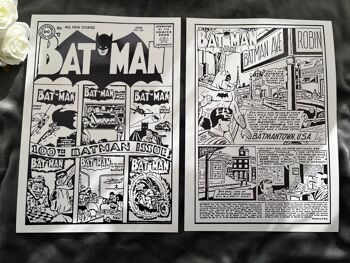 Lot de 2 Batman Foil Prints A4 sans cadre 2
