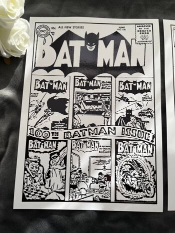 Lot de 2 Batman Foil Prints A4 sans cadre 3