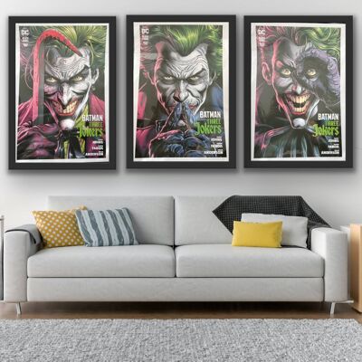 Set of 3 Joker Prints A3 Unframed