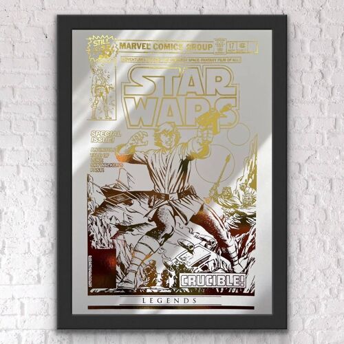 Star Wars Print Comic Cover Foil Print A4 No Frame