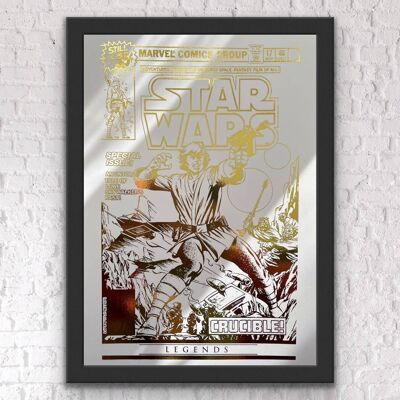 Star Wars Print Comic Cover Foil Print A4 No Frame