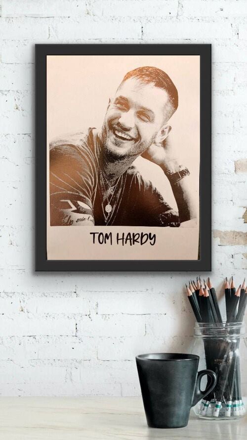 Tom Hardy Foil Print A4 No Frame