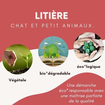 Litière pour Chat Végétale à la Lavande pour Chat 30 litres 2