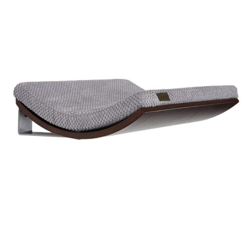 Soft Grey cushion | Wenge wood finish- small
