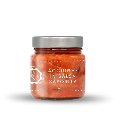 Anchoas con Bagnèt Rùs (salsa sabrosa) 106 gr