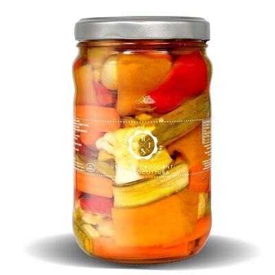 Giardineria con olio e.v.o. in vasocottura 1700 ml