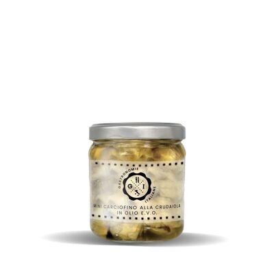 Crudaiola mini alcachofas en aceite de oliva virgen extra 212 ml