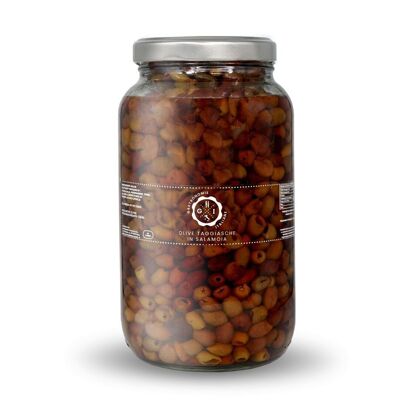 Pitted Taggiasca olives in brine 3100 ml