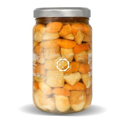 Hongos porcini blancos enteros sin vinagre en aceite de oliva - 1700 ml