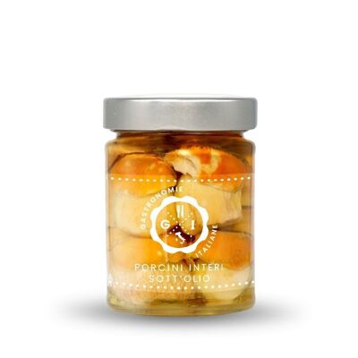 Porcini bianchi interi SENZA ACETO in olio oliva 314 ml