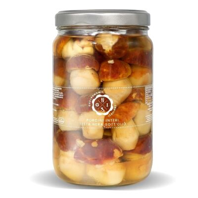 Porcini interi neri senza aceto in olio oliva 1700 ml