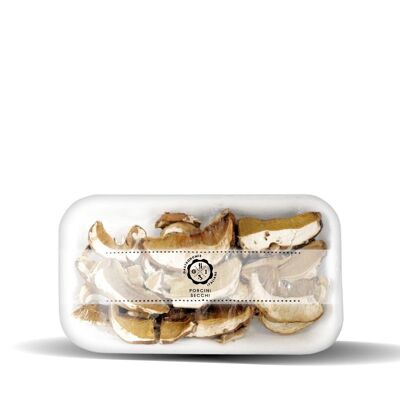 Dried porcini mushrooms type "Solotestine" in tray 20 gr