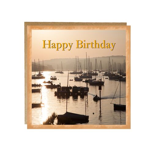 Birthday card with Salcombe estuary on.