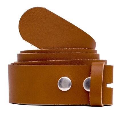 shenky cinturon intercambiable sin hebilla cuero | 4 cm de ancho | diferentes tallas y largos de cintura | cinturón para hebilla de cinturón | Cinturón de piel para cambiar | Cinturón de hombre | cuero genuino | coñac damas