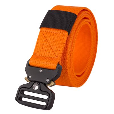 cinturón táctico shenky | 4 cm de ancho | Cinturón de nailon con hebilla | Cinturón para hombre Equipo militar de la Bundeswehr | Lienzo | nailon | cinturón militar | cinturón de trabajo naranja