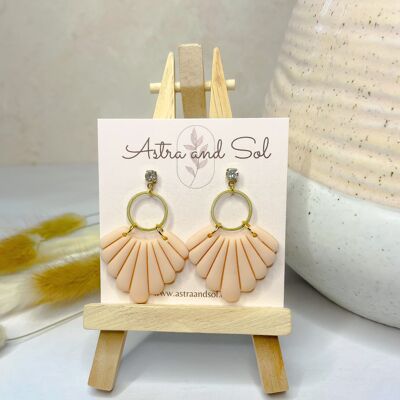 The Scalloped Dangle in Blush