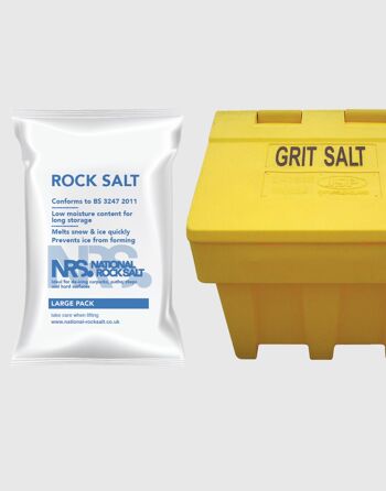 Offres sur les bacs à sable = 1 bac à sel de 204 L et 10 paquets de sel blanc