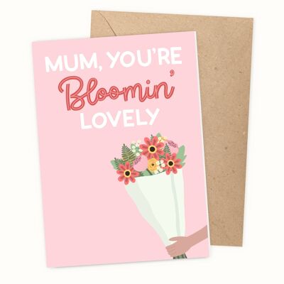 Tarjeta Bloomin' Lovely Mothers Day