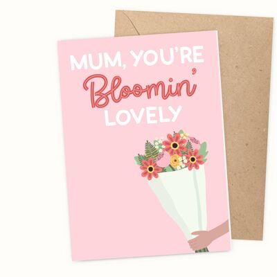 Blühende schöne Muttertagskarte