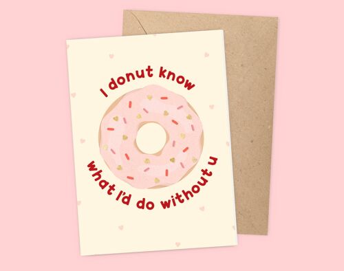 Donut Valentines Card