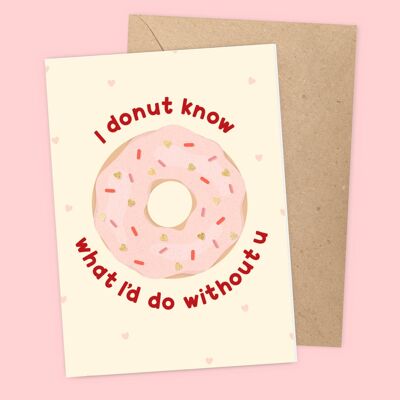 Donut Valentines Card