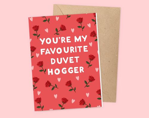 Duvet Hogger Valentines Card