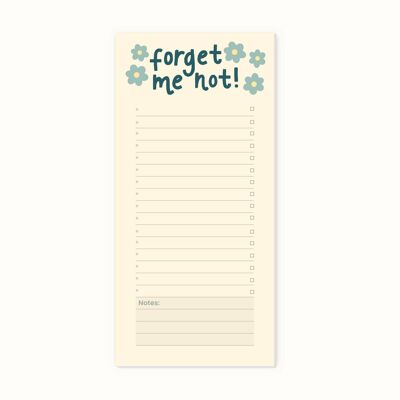 Forget me not Listpad