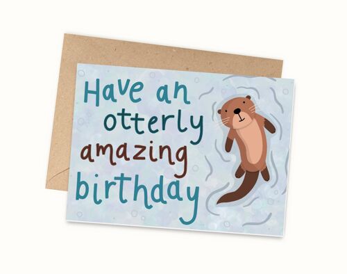 Otterly amazing Birthday Card