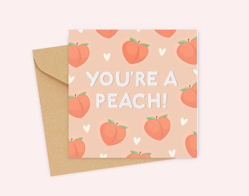 Peach! Greeting Card