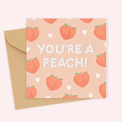 Peach! Greeting Card