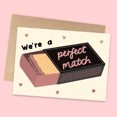 Tarjeta de San Valentín Perfect Match