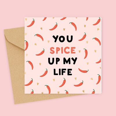 Spice up my life Valentines Card