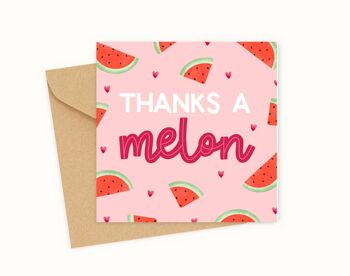Merci un MELON Carte de vœux 1
