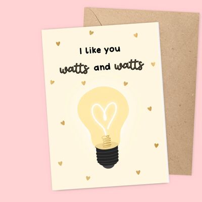 Watt und Watt Valentinskarte