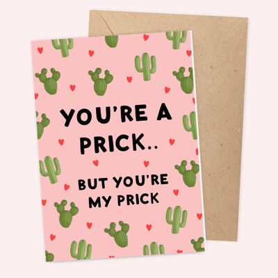 You're a prick Valentines Card